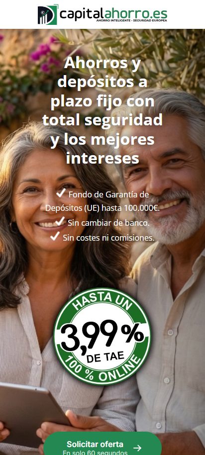 CapitalAhorro – mobile Ansicht