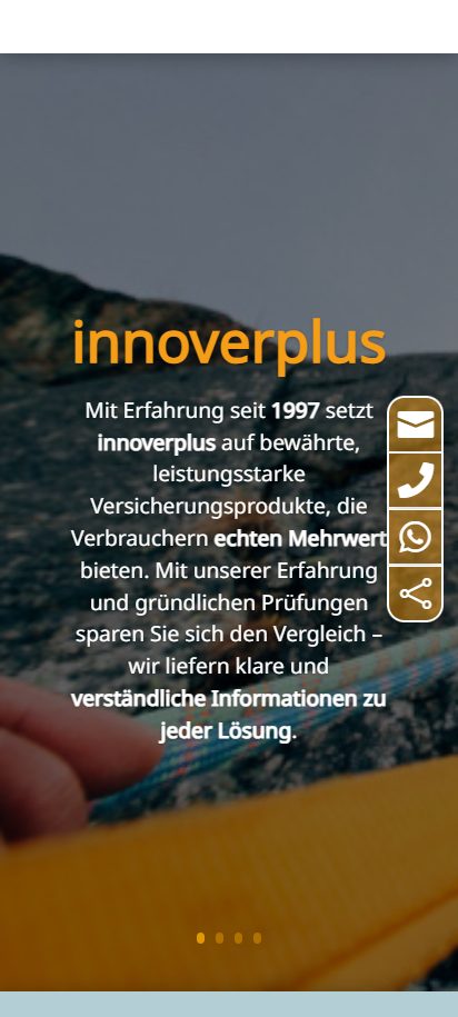 InnoverPlus – mobile Ansicht