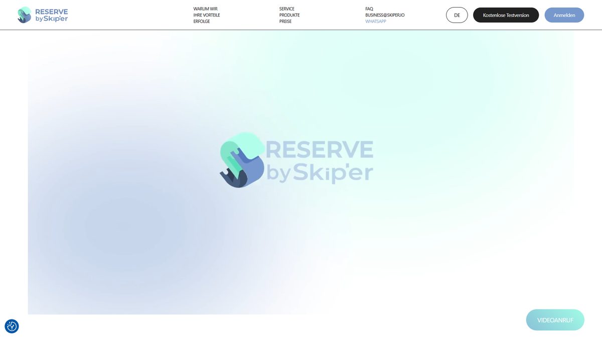 Skiper – Website, Desktop-Ansicht